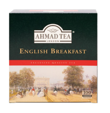Ahmad Tea Black Tea, English Breakfast x100 Teabag